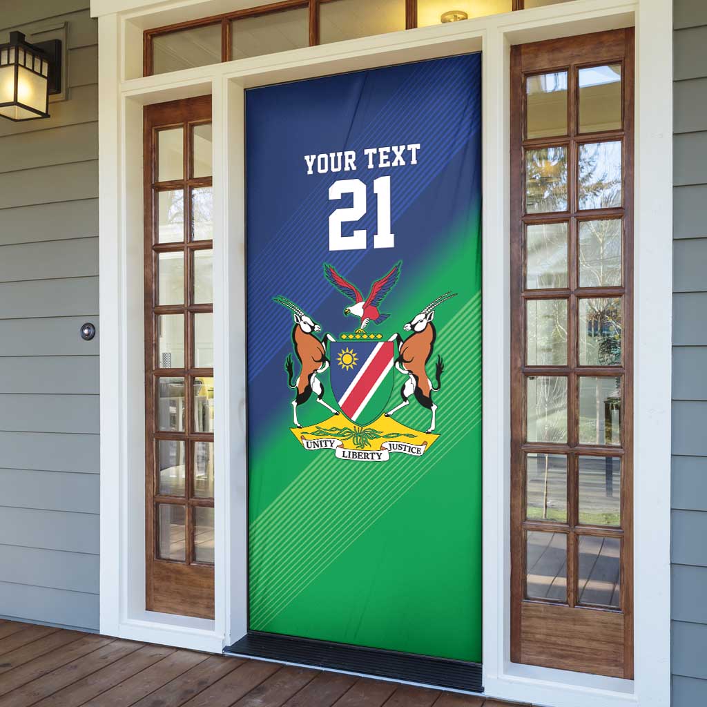 Namibia Rugby Custom Door Cover Welwitschias African Fish Eagle - Wonder Print Shop