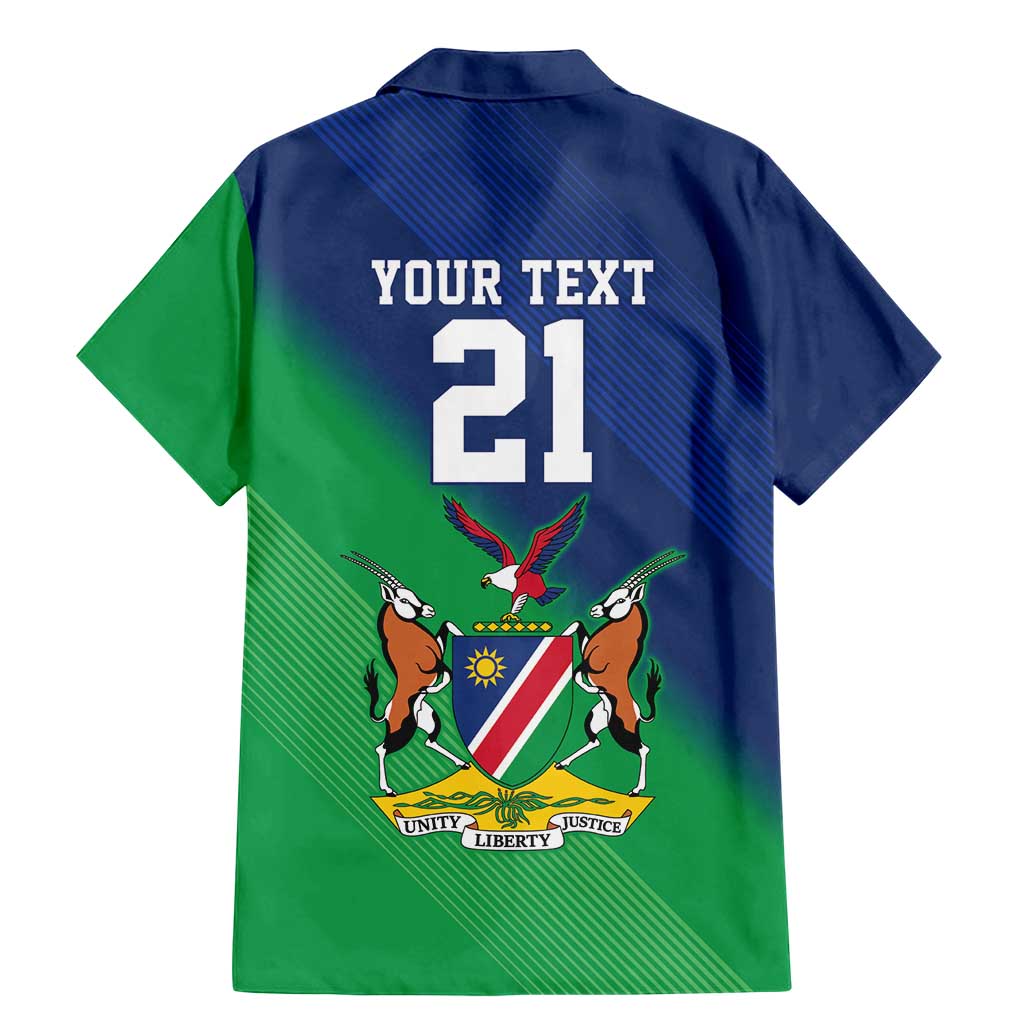 Namibia Rugby Custom Family Matching Mermaid Dress and Hawaiian Shirt Welwitschias African Fish Eagle - Wonder Print Shop