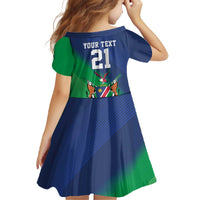 Namibia Rugby Custom Family Matching Off The Shoulder Long Sleeve Dress and Hawaiian Shirt Welwitschias African Fish Eagle - Wonder Print Shop