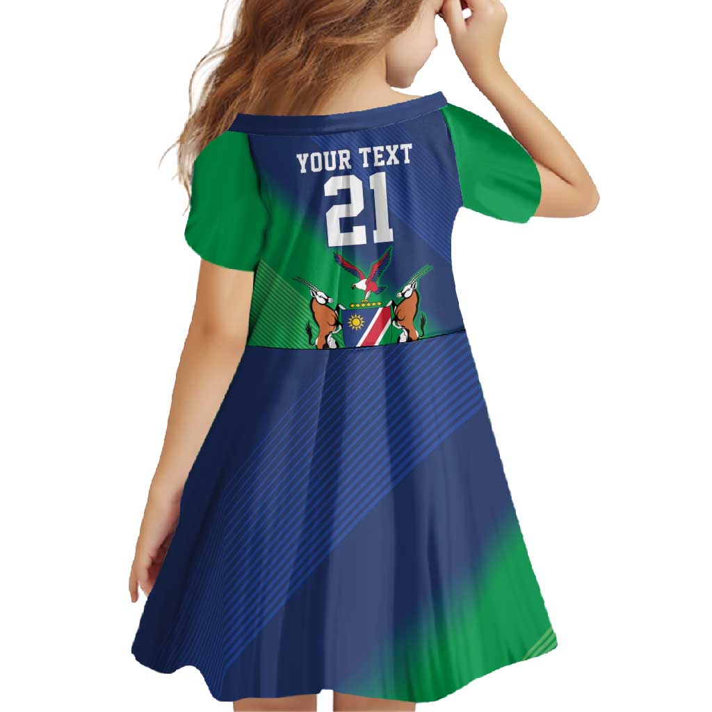 Namibia Rugby Custom Family Matching Off Shoulder Maxi Dress and Hawaiian Shirt Welwitschias African Fish Eagle - Wonder Print Shop