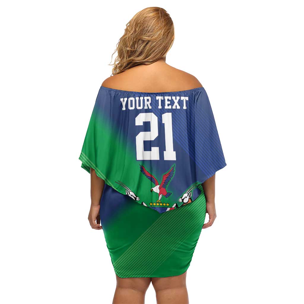 Namibia Rugby Custom Family Matching Off Shoulder Short Dress and Hawaiian Shirt Welwitschias African Fish Eagle - Wonder Print Shop