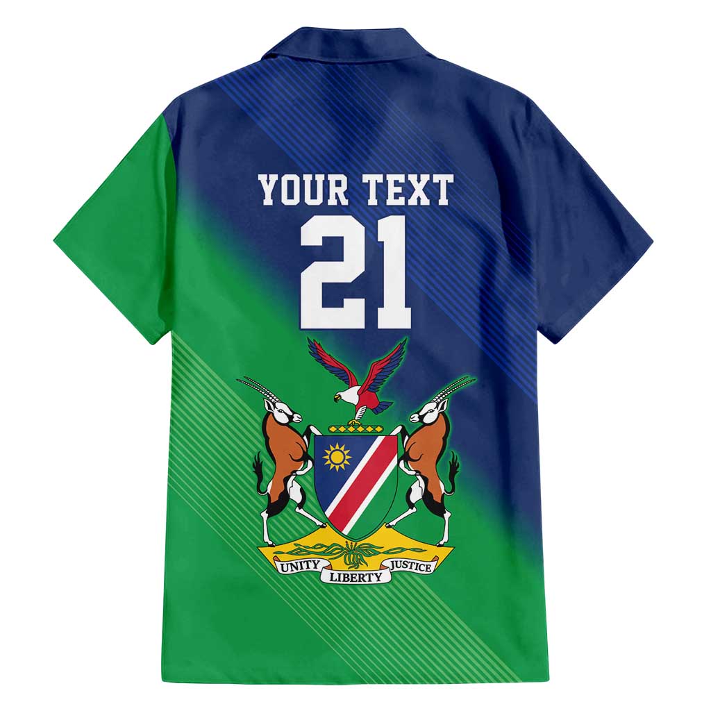 Namibia Rugby Custom Family Matching Tank Maxi Dress and Hawaiian Shirt Welwitschias African Fish Eagle - Wonder Print Shop