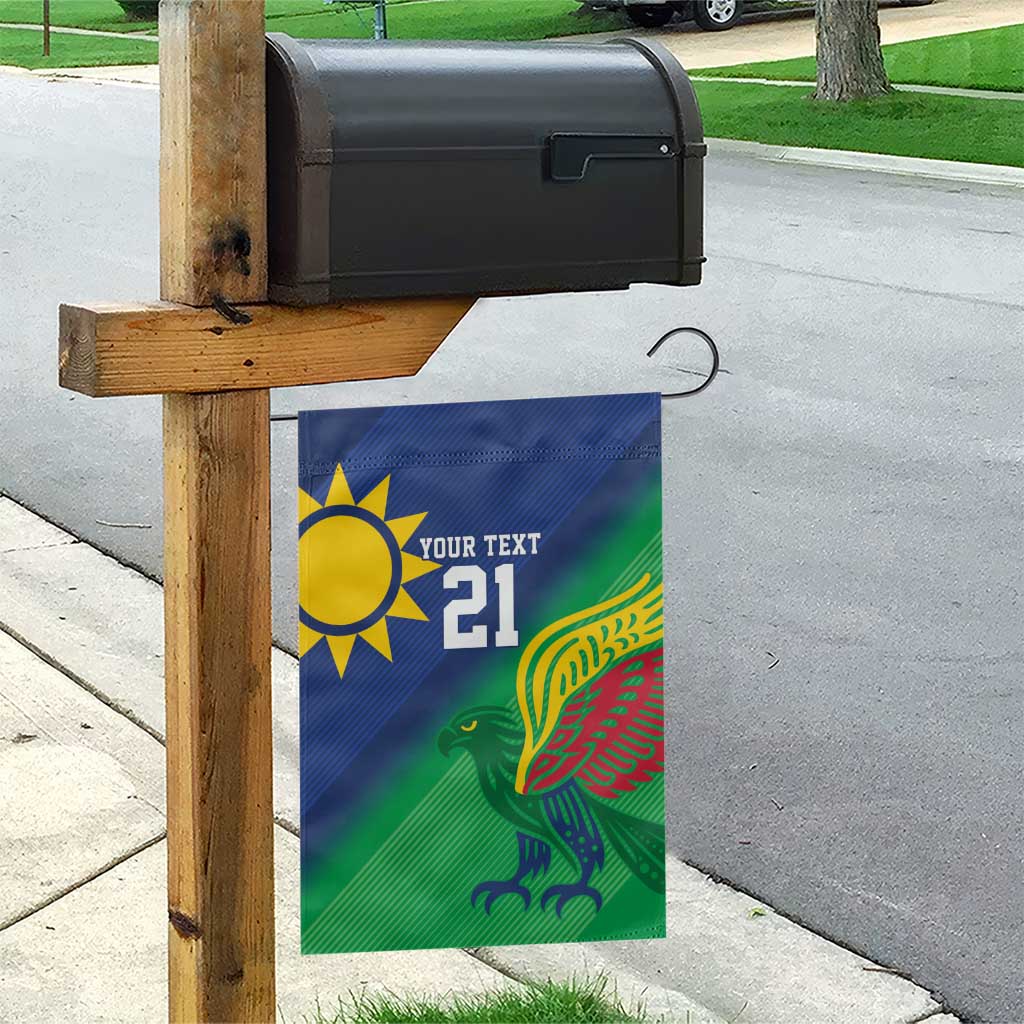 Namibia Rugby Custom Garden Flag Welwitschias African Fish Eagle - Wonder Print Shop