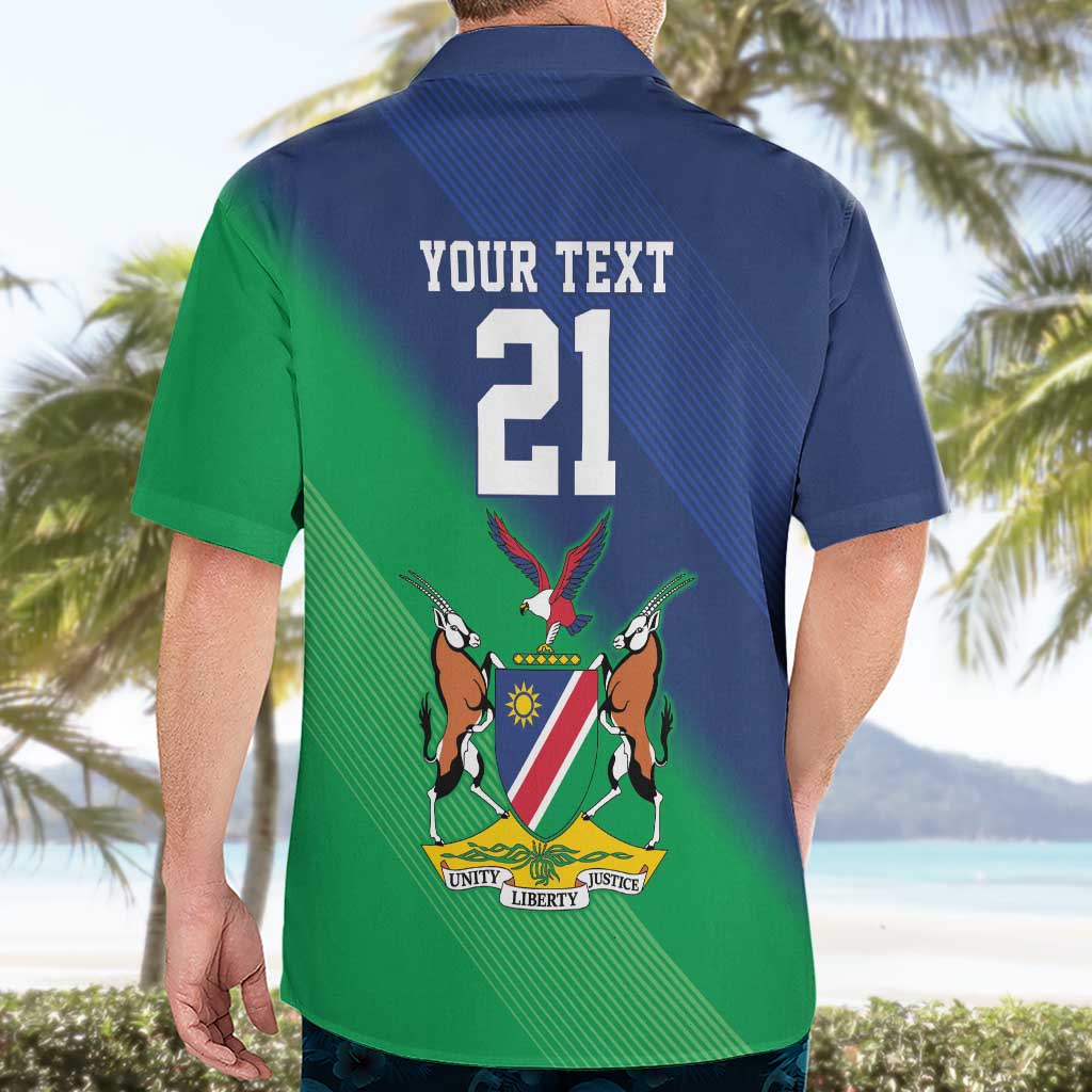 Namibia Rugby Custom Hawaiian Shirt Welwitschias African Fish Eagle - Wonder Print Shop