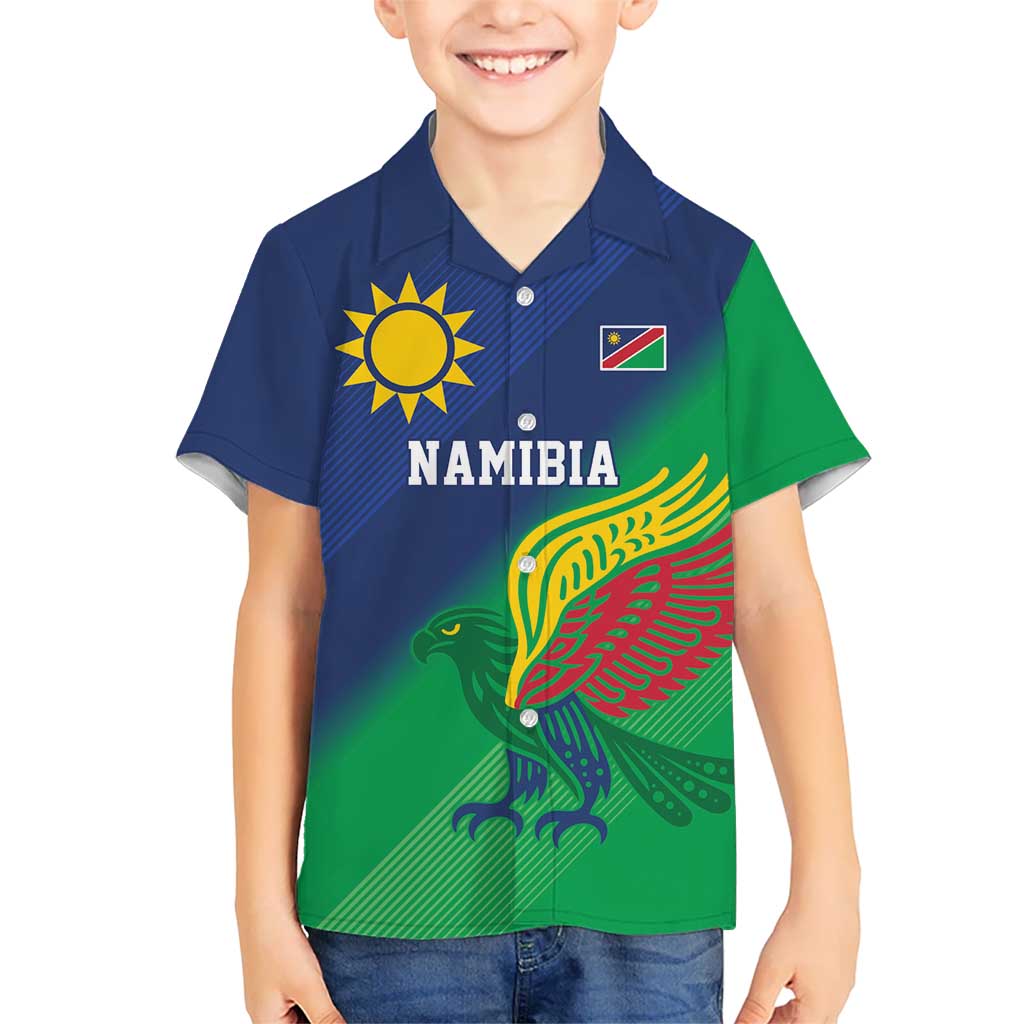 Namibia Rugby Custom Hawaiian Shirt Welwitschias African Fish Eagle - Wonder Print Shop