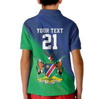 Namibia Rugby Custom Kid Polo Shirt Welwitschias African Fish Eagle - Wonder Print Shop