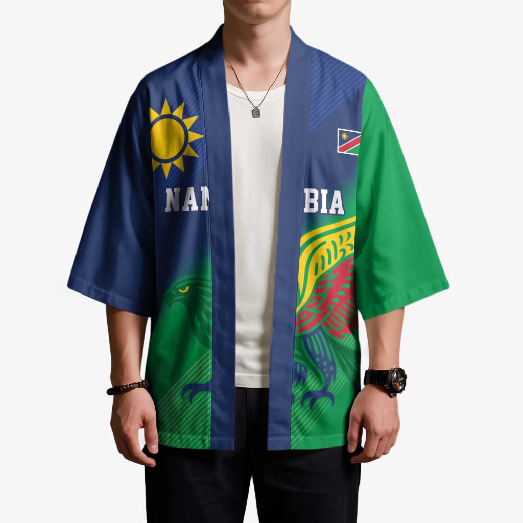 Namibia Rugby Custom Kimono Welwitschias African Fish Eagle - Wonder Print Shop