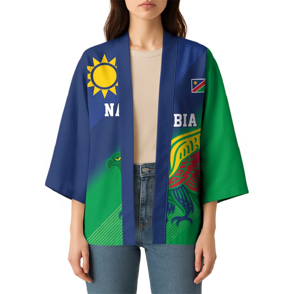 Namibia Rugby Custom Kimono Welwitschias African Fish Eagle - Wonder Print Shop