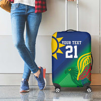 Namibia Rugby Custom Luggage Cover Welwitschias African Fish Eagle - Wonder Print Shop