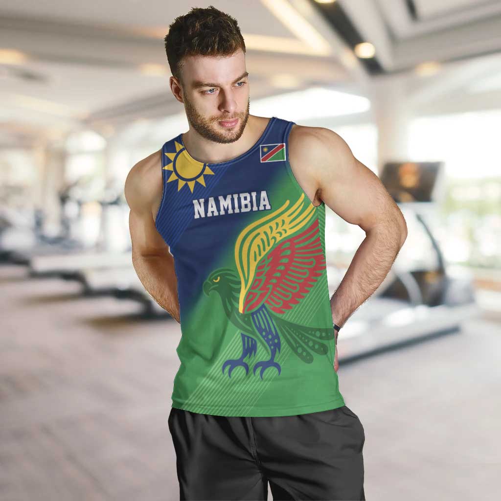 Namibia Rugby Custom Men Tank Top Welwitschias African Fish Eagle - Wonder Print Shop