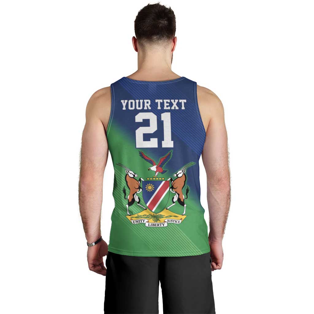 Namibia Rugby Custom Men Tank Top Welwitschias African Fish Eagle - Wonder Print Shop