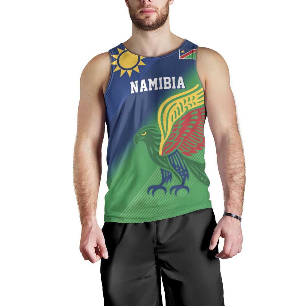 Namibia Rugby Custom Men Tank Top Welwitschias African Fish Eagle - Wonder Print Shop