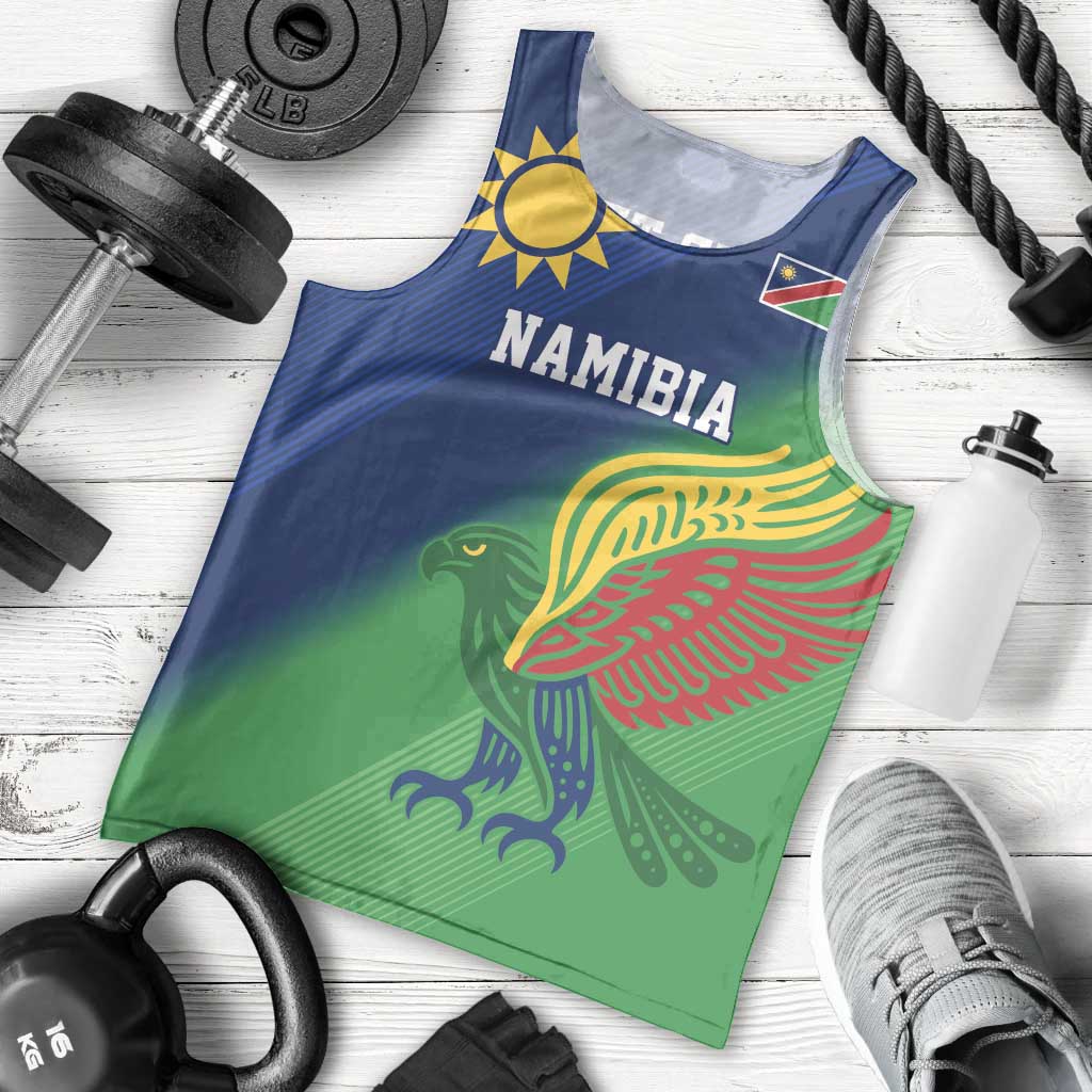 Namibia Rugby Custom Men Tank Top Welwitschias African Fish Eagle - Wonder Print Shop