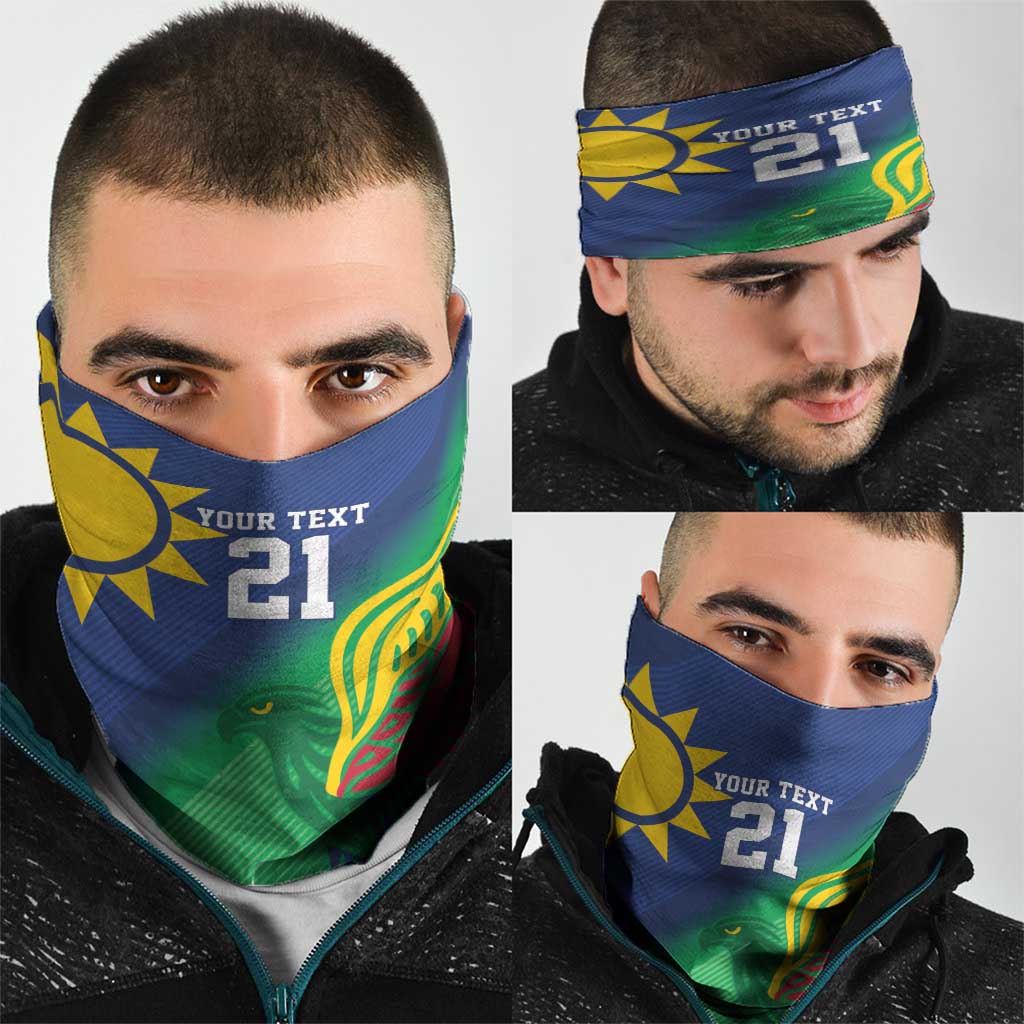 Namibia Rugby Custom Neck Gaiter Welwitschias African Fish Eagle - Wonder Print Shop