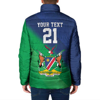 Namibia Rugby Custom Padded Jacket Welwitschias African Fish Eagle - Wonder Print Shop