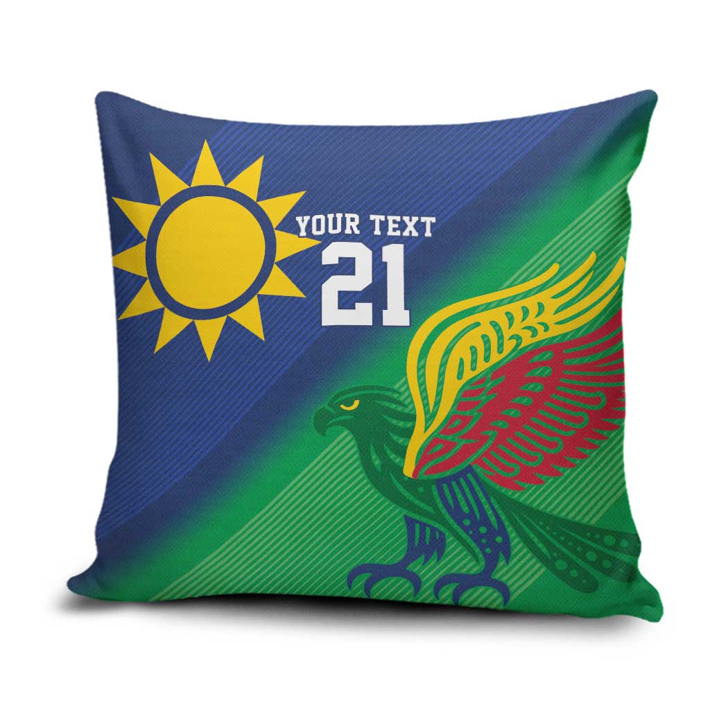 Namibia Rugby Custom Pillow Cover Welwitschias African Fish Eagle - Wonder Print Shop