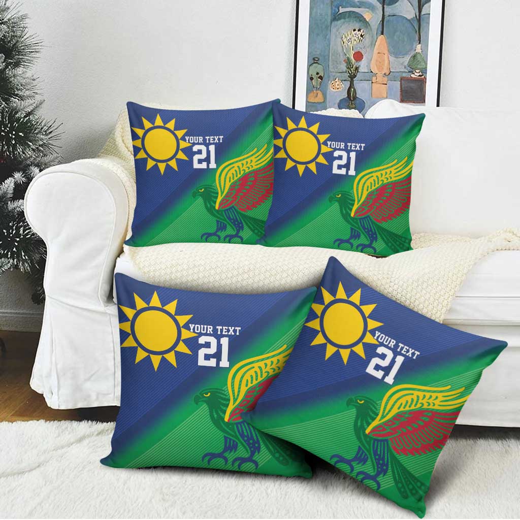Namibia Rugby Custom Pillow Cover Welwitschias African Fish Eagle - Wonder Print Shop