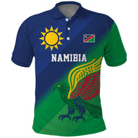 Namibia Rugby Custom Polo Shirt Welwitschias African Fish Eagle - Wonder Print Shop