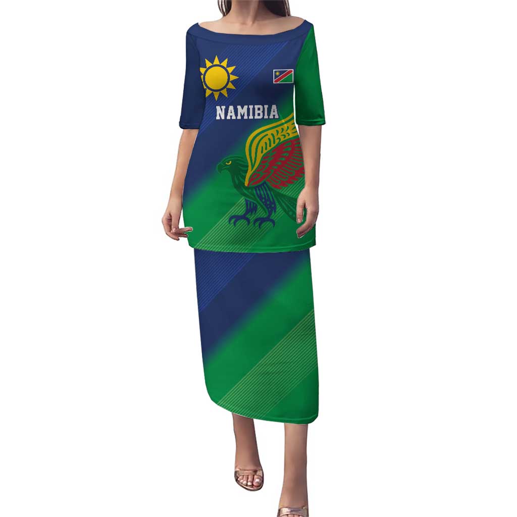 Namibia Rugby Custom Puletasi Welwitschias African Fish Eagle - Wonder Print Shop