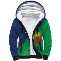 Namibia Rugby Custom Sherpa Hoodie Welwitschias African Fish Eagle - Wonder Print Shop