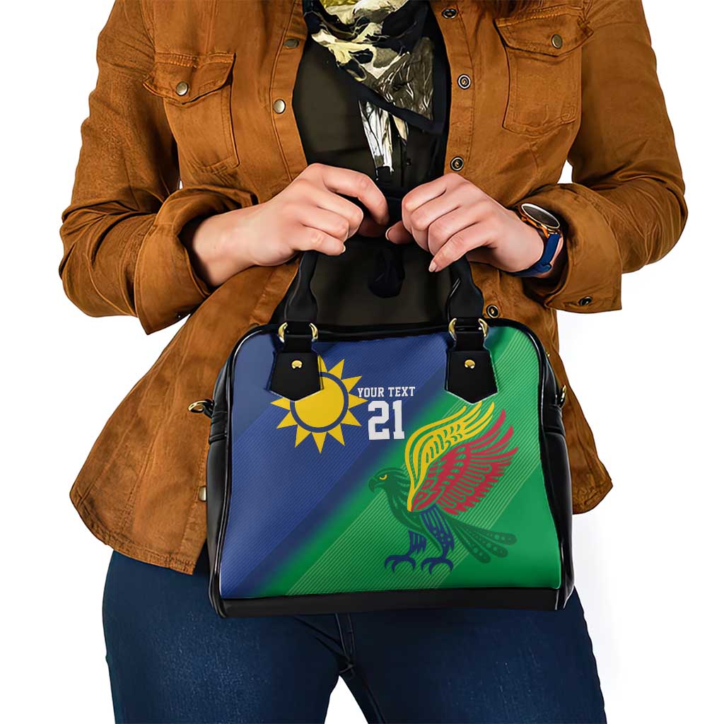 Namibia Rugby Custom Shoulder Handbag Welwitschias African Fish Eagle - Wonder Print Shop