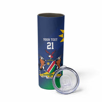 Namibia Rugby Custom Skinny Tumbler Welwitschias African Fish Eagle - Wonder Print Shop