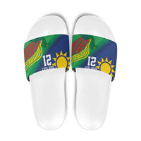 Namibia Rugby Custom Slide Sandals Welwitschias African Fish Eagle - Wonder Print Shop