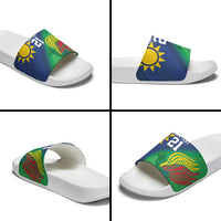 Namibia Rugby Custom Slide Sandals Welwitschias African Fish Eagle - Wonder Print Shop