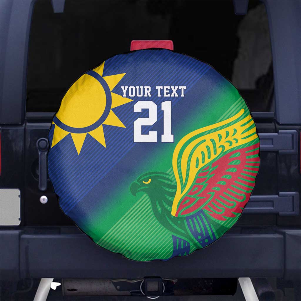 Namibia Rugby Custom Spare Tire Cover Welwitschias African Fish Eagle - Wonder Print Shop