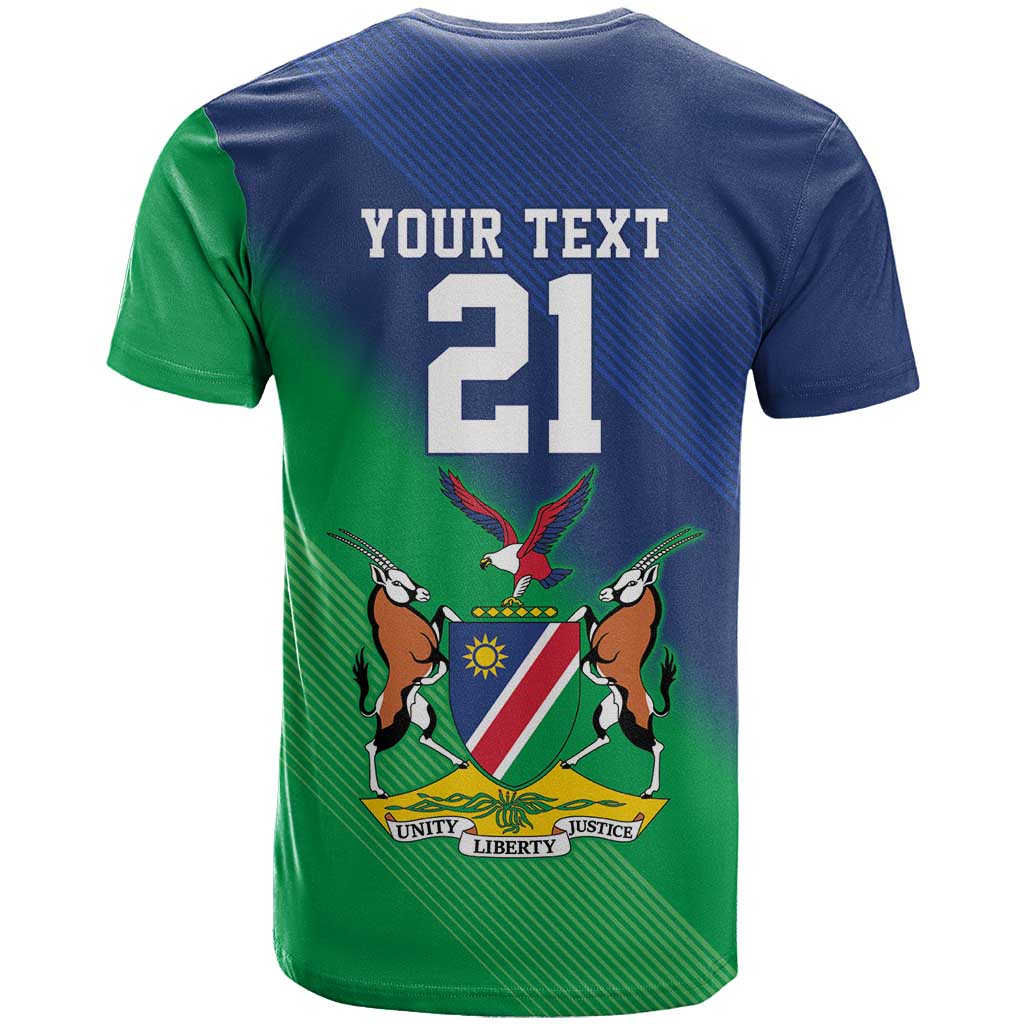 Namibia Rugby Custom T Shirt Welwitschias African Fish Eagle - Wonder Print Shop