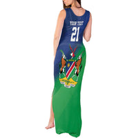 Namibia Rugby Custom Tank Maxi Dress Welwitschias African Fish Eagle - Wonder Print Shop