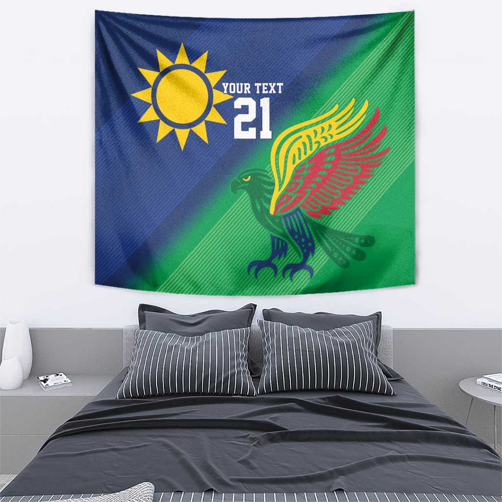 Namibia Rugby Custom Tapestry Welwitschias African Fish Eagle - Wonder Print Shop