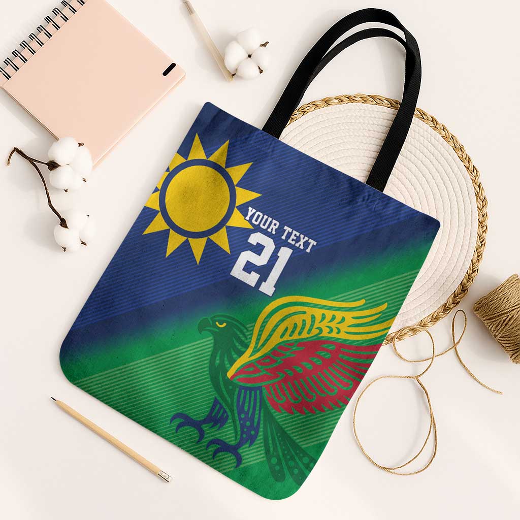 Namibia Rugby Custom Tote Bag Welwitschias African Fish Eagle - Wonder Print Shop