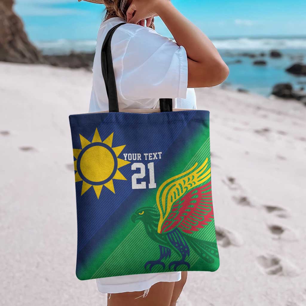 Namibia Rugby Custom Tote Bag Welwitschias African Fish Eagle - Wonder Print Shop