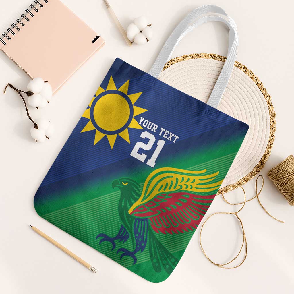 Namibia Rugby Custom Tote Bag Welwitschias African Fish Eagle - Wonder Print Shop