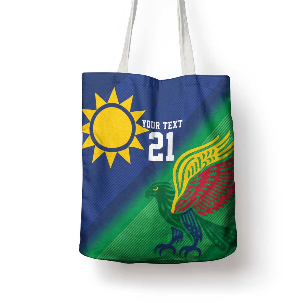 Namibia Rugby Custom Tote Bag Welwitschias African Fish Eagle - Wonder Print Shop