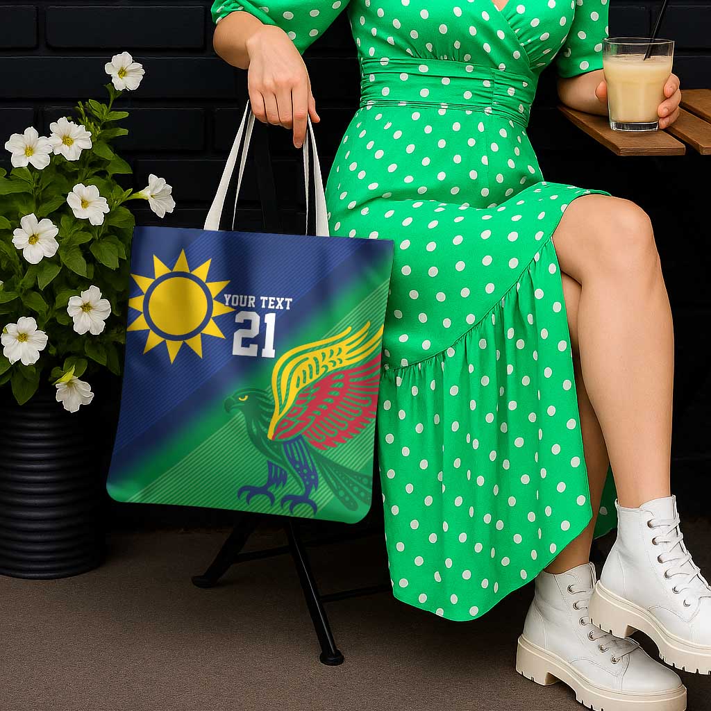 Namibia Rugby Custom Tote Bag Welwitschias African Fish Eagle - Wonder Print Shop