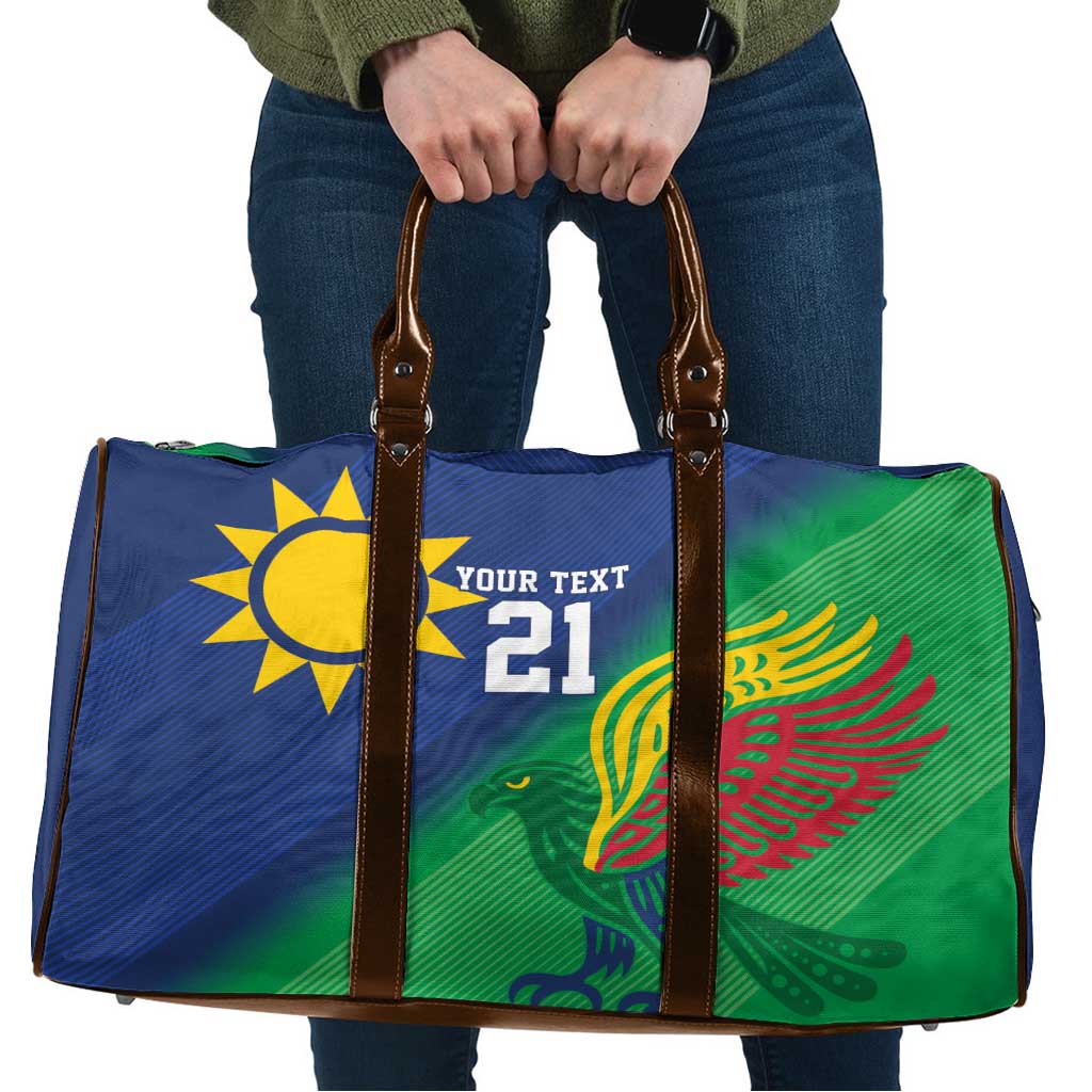 Namibia Rugby Custom Travel Bag Welwitschias African Fish Eagle - Wonder Print Shop