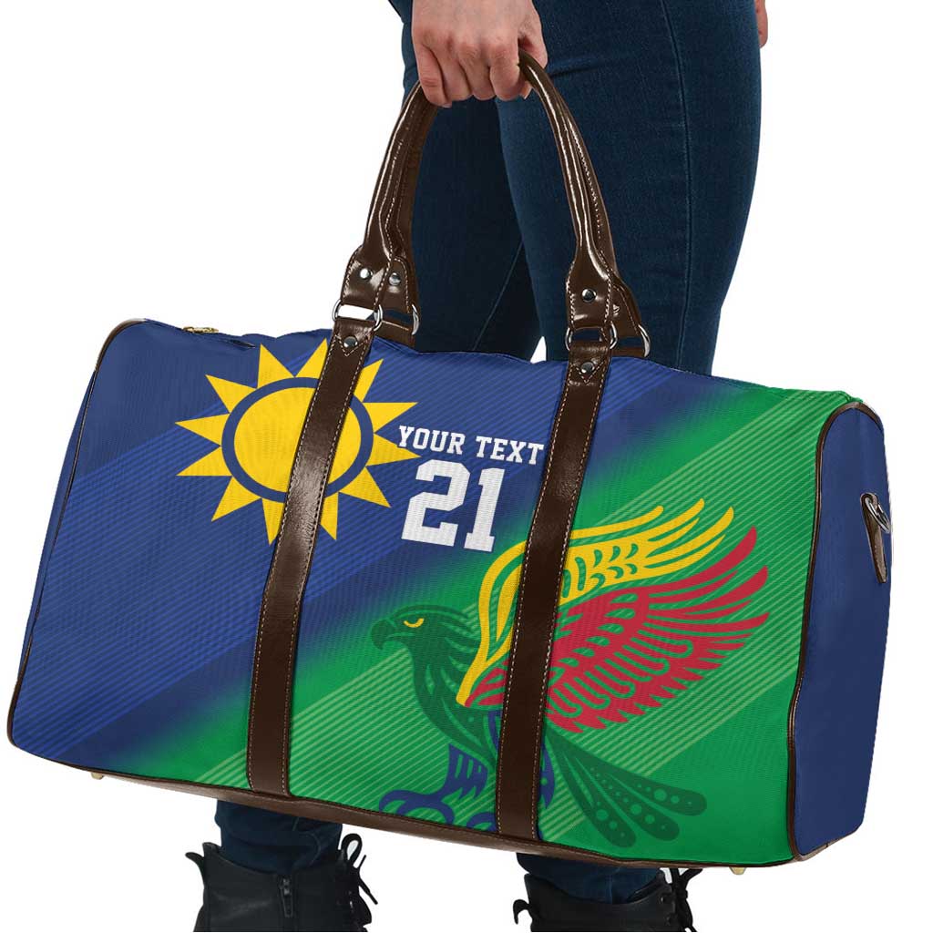 Namibia Rugby Custom Travel Bag Welwitschias African Fish Eagle - Wonder Print Shop