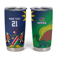 Namibia Rugby Custom Tumbler Cup Welwitschias African Fish Eagle - Wonder Print Shop