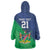Namibia Rugby Custom Wearable Blanket Hoodie Welwitschias African Fish Eagle - Wonder Print Shop