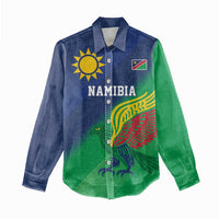 Namibia Rugby Custom Women Casual Shirt Welwitschias African Fish Eagle - Wonder Print Shop