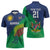 Namibia Rugby Custom Zipper Polo Shirt Welwitschias African Fish Eagle - Wonder Print Shop