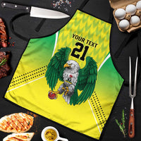 Nigeria Cricket Custom Apron Najeriya Yellow Greens Eagle - Wonder Print Shop