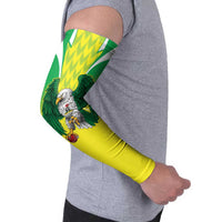 Nigeria Cricket Custom Arm Sleeves Najeriya Yellow Greens Eagle - Wonder Print Shop