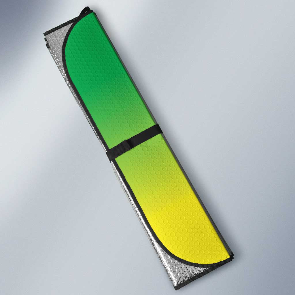 Nigeria Cricket Custom Auto Sun Shade Najeriya Yellow Greens Eagle - Wonder Print Shop