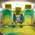Nigeria Cricket Custom Back Car Seat Cover Najeriya Yellow Greens Eagle - Wonder Print Shop