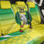 Nigeria Cricket Custom Back Car Seat Cover Najeriya Yellow Greens Eagle - Wonder Print Shop