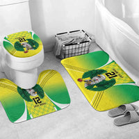 Nigeria Cricket Custom Bathroom Set Najeriya Yellow Greens Eagle - Wonder Print Shop