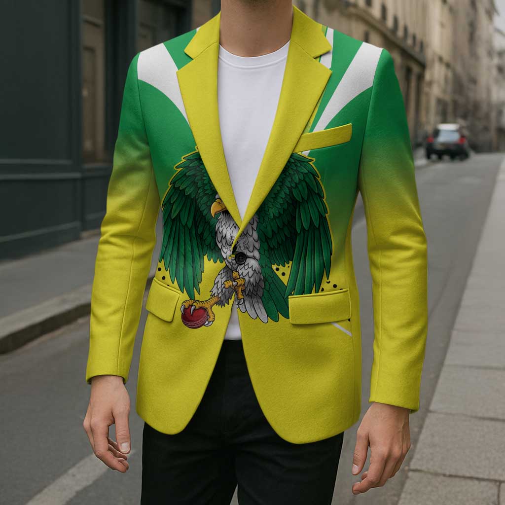 Nigeria Cricket Custom Blazer Najeriya Yellow Greens Eagle - Wonder Print Shop
